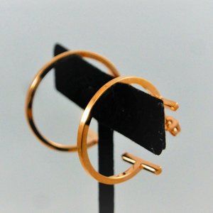 Cut Hoop Earrings | Rose Gold - New!